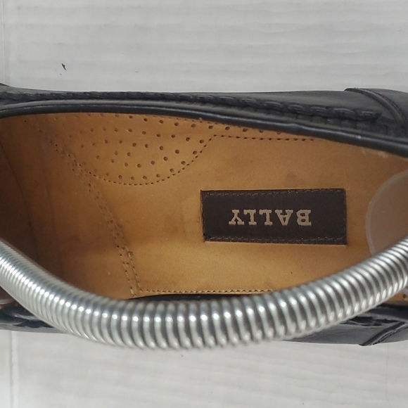 Bally Norwood Black Woven Slip On Leather Loafers 8 W main image 5
